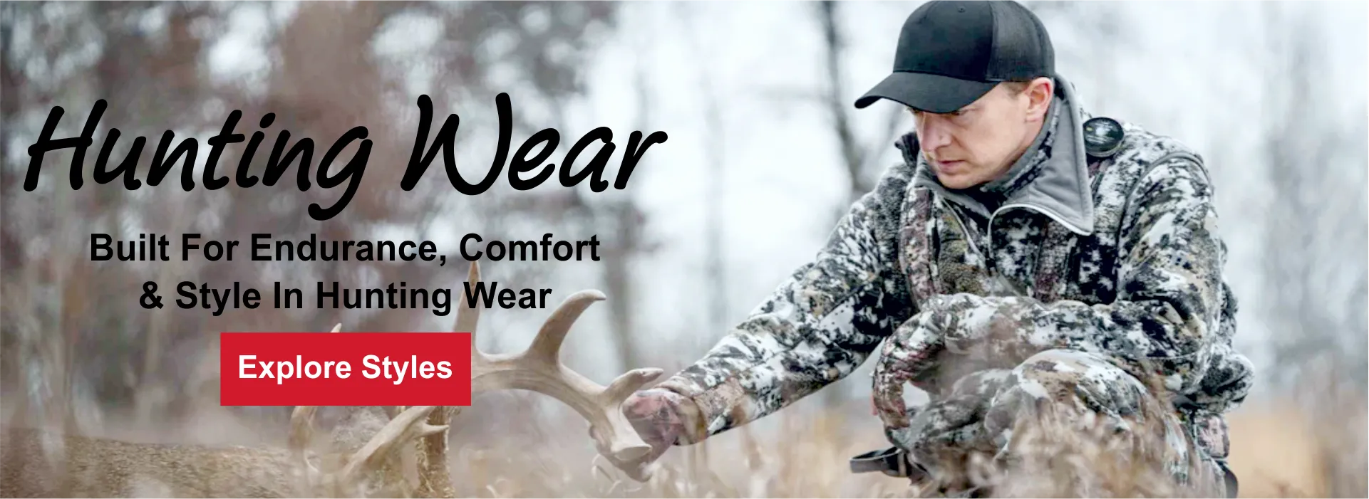 hunting wear banner